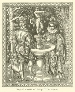 Hochzeitskästchen von Philipp III. von Spanien von English School