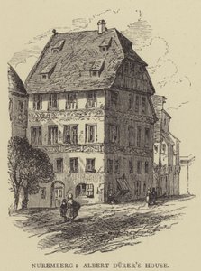 Nürnberg, Albert Durers hus (gravering) av English School
