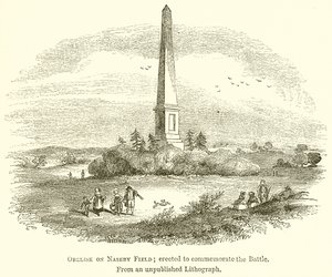 Obelisk på Naseby felt; Oppført for å minnes slaget