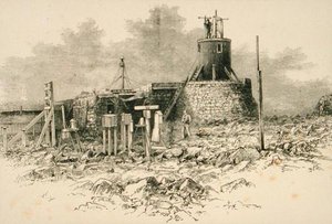 Observatory Station på toppen av Ben Nevis, fra 