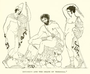 Odysseus og skyggen av Teiresias av English School