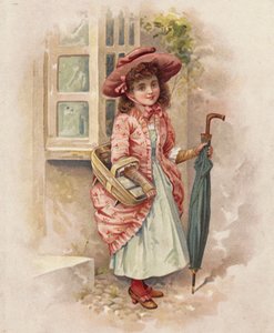 Off to Market (farge litho) av English School