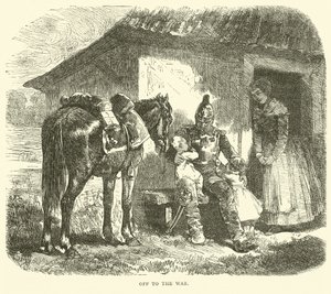 Ut i krigen, oktober 1870 av English School