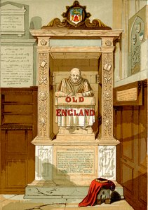 Altes England (farbige Gravur)