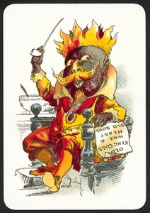 Old King Cole Was A Merry Old Soul (farge litho) av English School