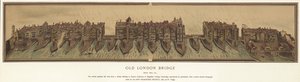 Old London Bridge rundt 1600 av English School