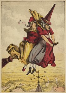 Gammelmor gås (farget gravering) av English School