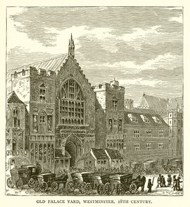 Old Palace Yard, Westminster, 1700-tallet av English School