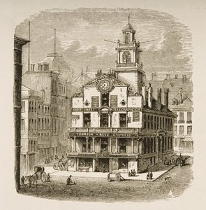 Old State House, Boston, ca. 1870, fra 