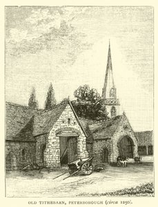 Old Tithebarn, Peterborough, rundt 1250 av English School