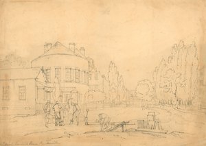 Old White Conduit House, Pentonville, London; skisse av English School