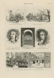 Gammelt college og bildegalleri i Dulwich av English School
