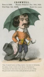 Oliver Cromwell (akvatint) av English School