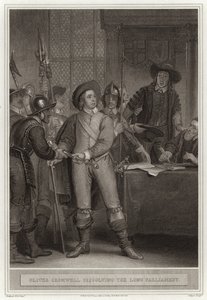 Oliver Cromwell oppløser det lange parlamentet av English School