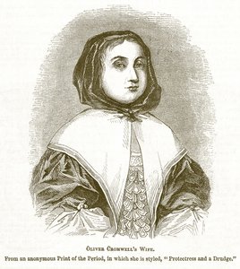 Oliver Cromwells kone, illustrasjon fra The Pictorial History of England av English School
