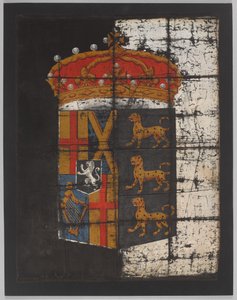 Oliver Cromwells begravelsesbanner, ca. 1658 (banner) av English School