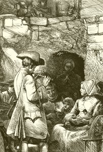 Oliver Goldsmith spiller for sitt overnattingssted av English School