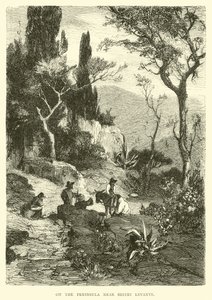 På halvøya nær Sestri Levante