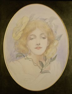 Ophelia, ca. 1890 (akvarell på papir) av English School