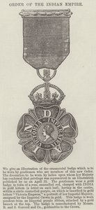 Det indiske imperiets orden (gravering) av English School