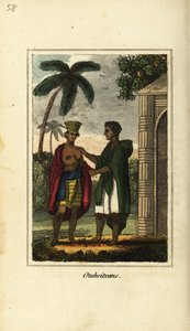 Otaheiteans eller innfødte fra Tahiti, Polynesia av English School