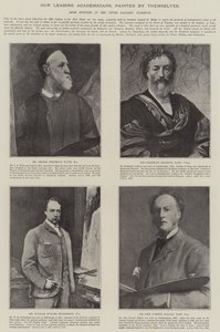 Våre ledende akademikere, malt av seg selv (litho) av English School