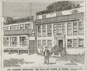 Våre forsvinnende herberger: The Star og Garter på Putney av English School