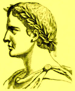 Ovidius Naso, illustrasjon fra The Illustrated History of the World, publisert ca. 1880 (digitalt forbedret bilde) av English School