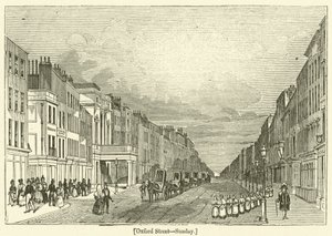 Oxford Street, søndag (gravering) av English School