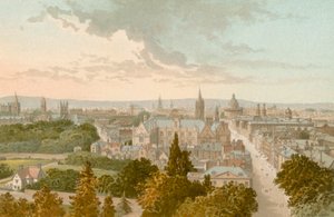 Oxford fra Magdalen Tower av English School
