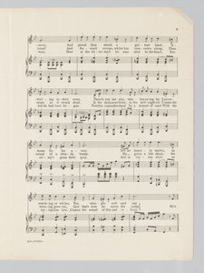 Side 3 av et partitur for sangen Just a Soldier av English School