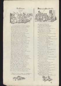 Page from Leaflet about Glasgow Fair, published on 23 July 1835 (engraving) av English School