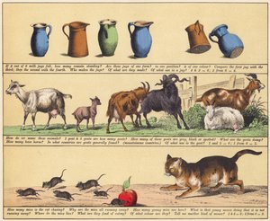 Side fra The New Picture Book (farge litho) av English School
