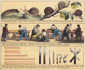 Side fra The New Picture Book (farge litho) av English School