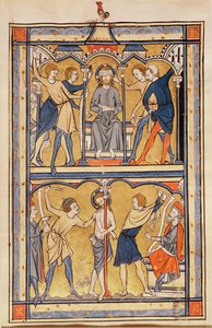 Side fra en psalter, ca. 1270 (tempera på vellum) av English School