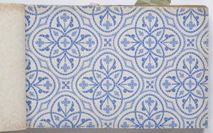 Seite aus einem Tapetenmusterbuch