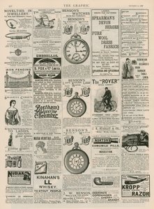 Annonseside fra The Graphic, 22. september 1888 av English School
