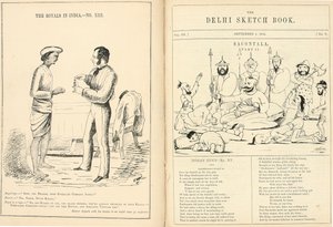 Sider fra The Delhi Sketchbook av English School