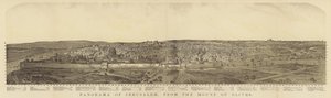 Panorama av Jerusalem fra Oljeberget av English School