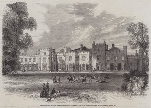Panshanger House, Hertfordshire, setet til Earl Cowper (gravering) av English School