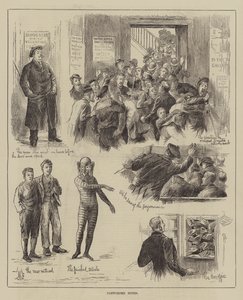 Pantomime-notater (gravering) av English School