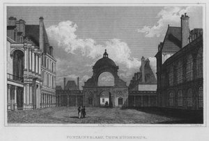 Paris, Fontainebleau, æresdomstolen (gravering) av English School
