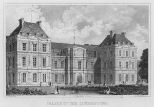 Paris, Palace of the Luxembourg (gravering) av English School