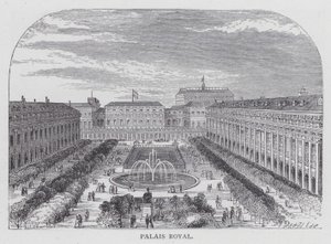 Paris, Palais Royal (gravering) av English School
