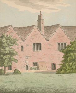En del av Bishops Palace i Fulham, London av English School