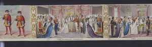 En del av panoramaet av ekteskapet til dronning Victoria, ca. 1840 (håndfarget akvatint) av English School