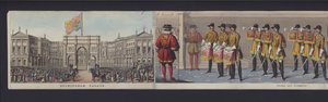 En del av panoramaet av ekteskapet til dronning Victoria, ca. 1840 (håndfarget akvatint) av English School