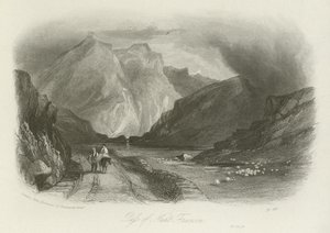 Pass av Nant Ffrancon, Nord-Wales