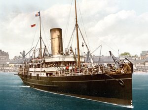 Passasjercruiser (håndfarget bilde) av English School