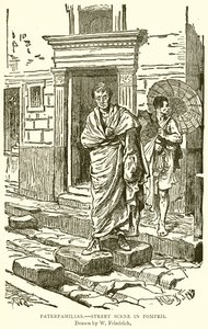 Paterfamilias.--Gatescene i Pompeii av English School